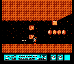 [Image of Mario being chased by a Buzzy Beetle shell]