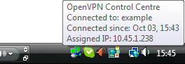 [OpenVPN Control Centre Notification Area Status]